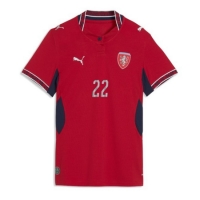 Camiseta República Checa Tomas Soucek #22 Primera Equipación Replica Mundial 2026 para mujer mangas cortas